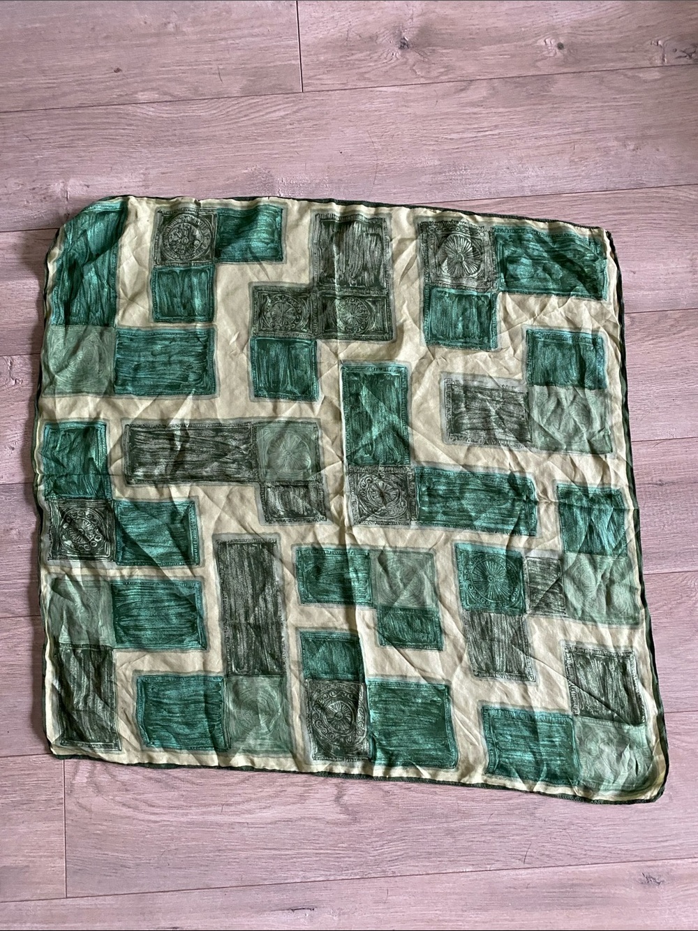Green Silk Scarf